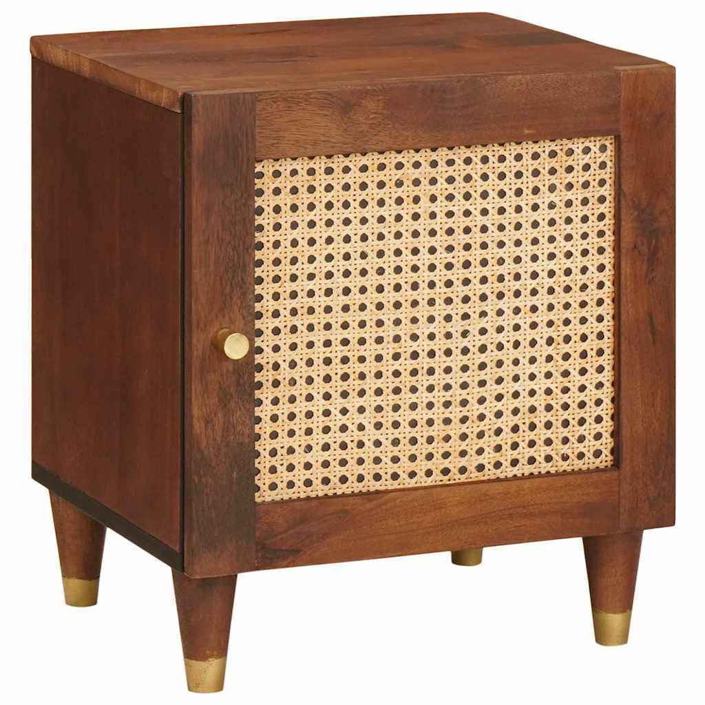 vidaXL Nachtkastjes Massief mango hout en engineered hout