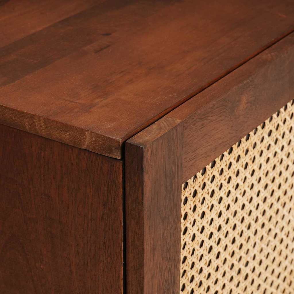 vidaXL Nachtkastjes Massief mango hout en engineered hout