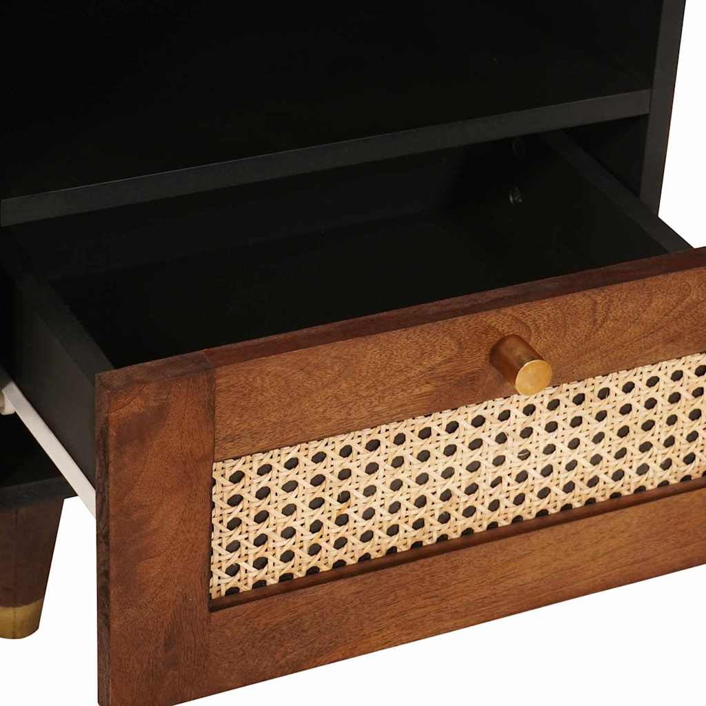 vidaXL Nachtkastjes met lade Massief mango hout en engineered hout