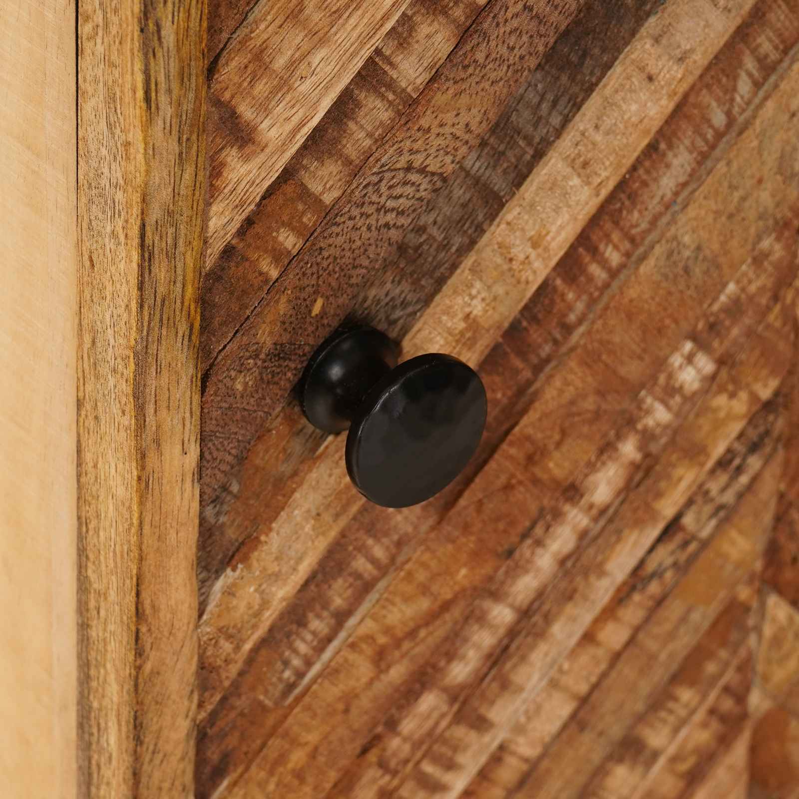 vidaXL Nachtkastje Bruin 40 x 33,5 x 46 cm Massief Mango Hout