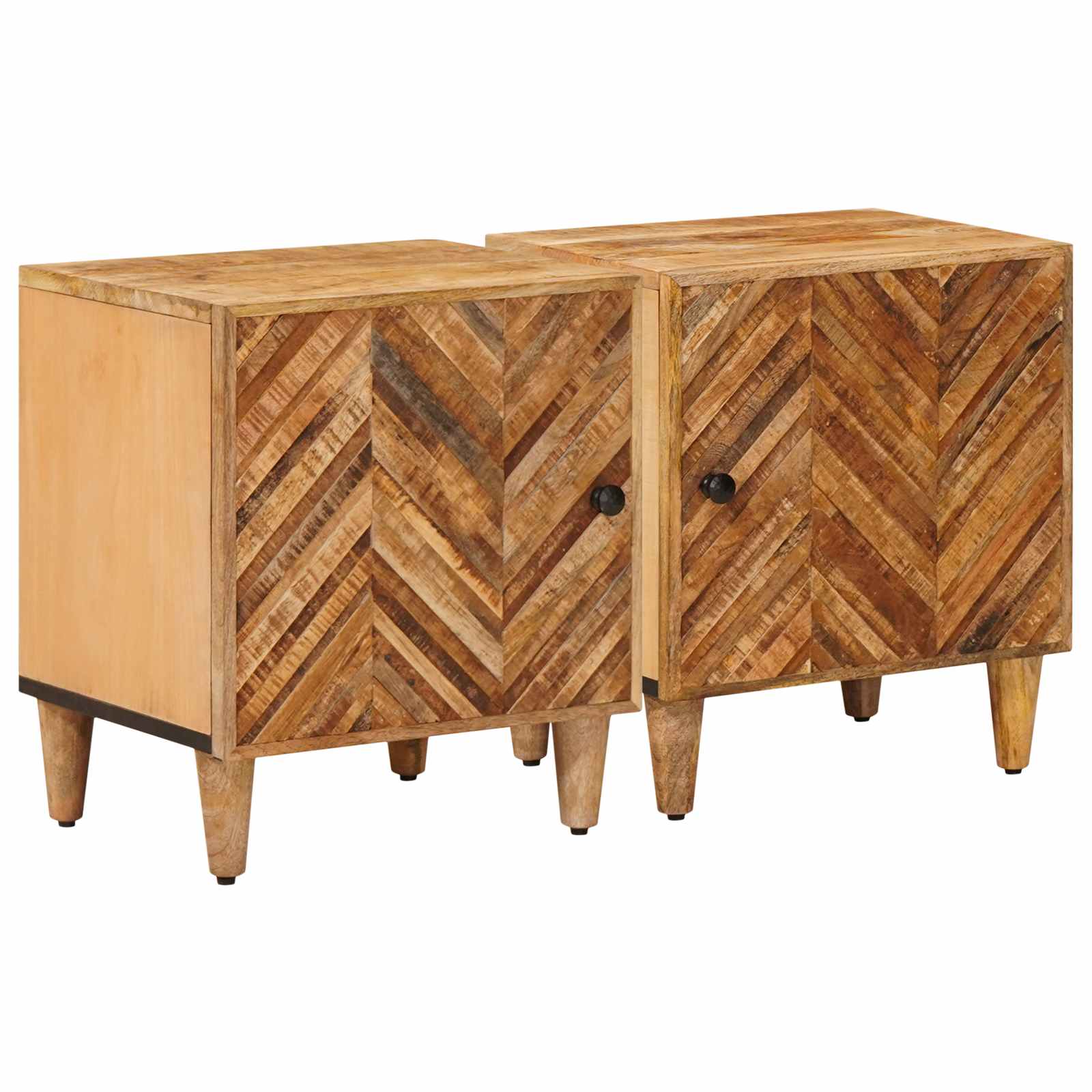 vidaXL Nachtkastje Bruin 40 x 33,5 x 46 cm Massief Mango Hout