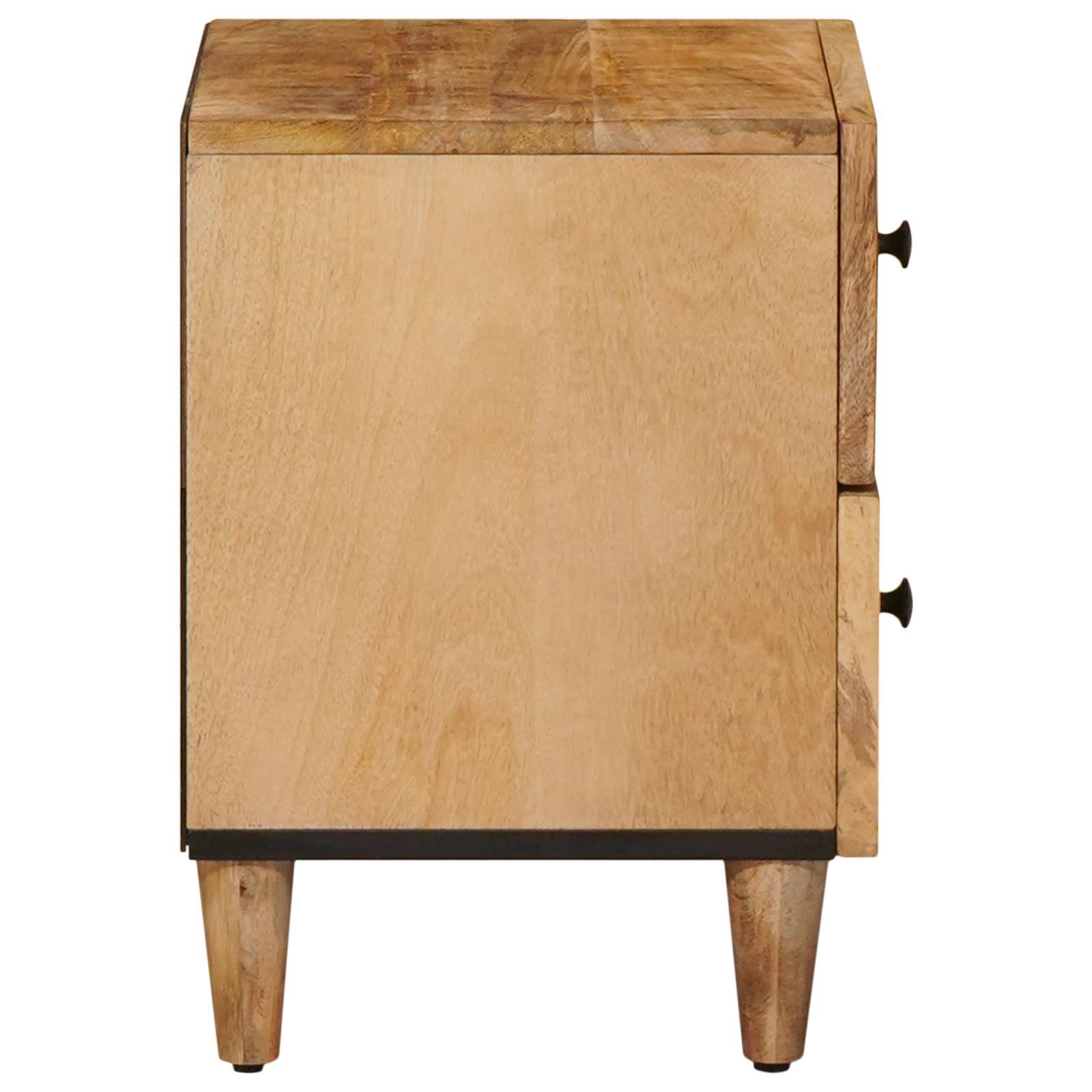 vidaXL Nachtkastje met lade Bruin 40 x 33,5 x 46 cm Massief Mango Hout
