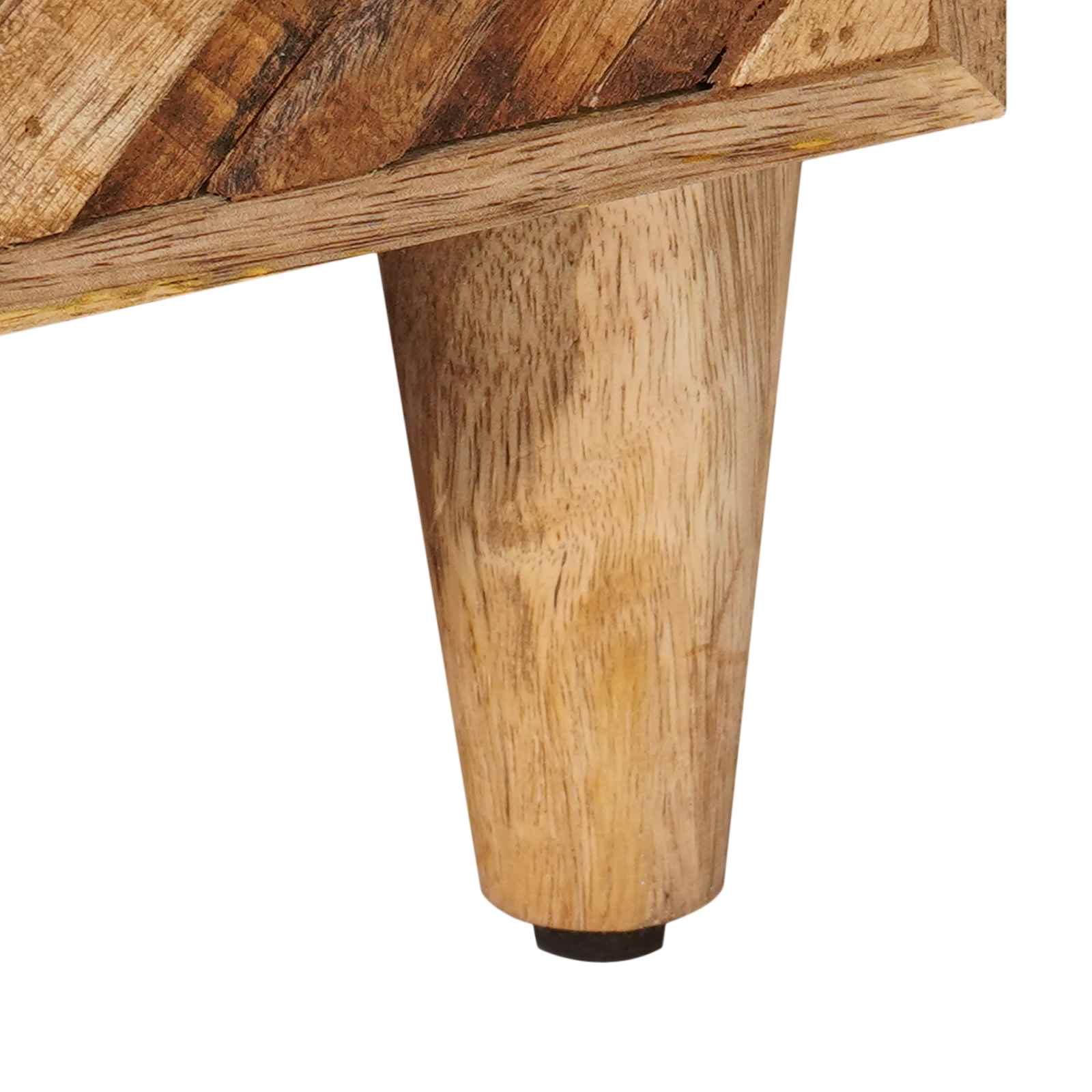 vidaXL Nachtkastje met lade Bruin 40 x 33,5 x 46 cm Massief Mango Hout