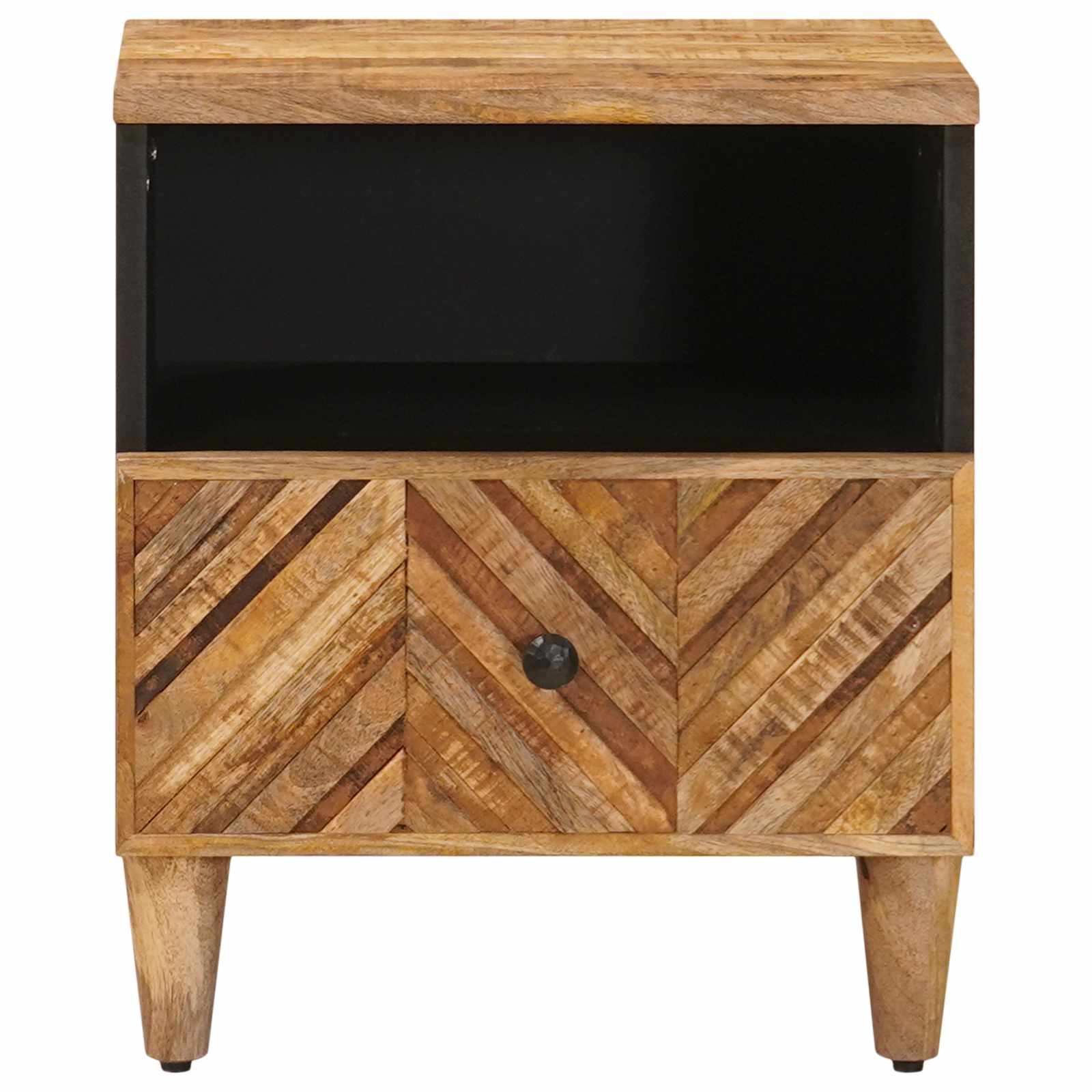 vidaXL Nachtkastje met lade Bruin 50 x 33 x 60 cm Massief Mango Hout