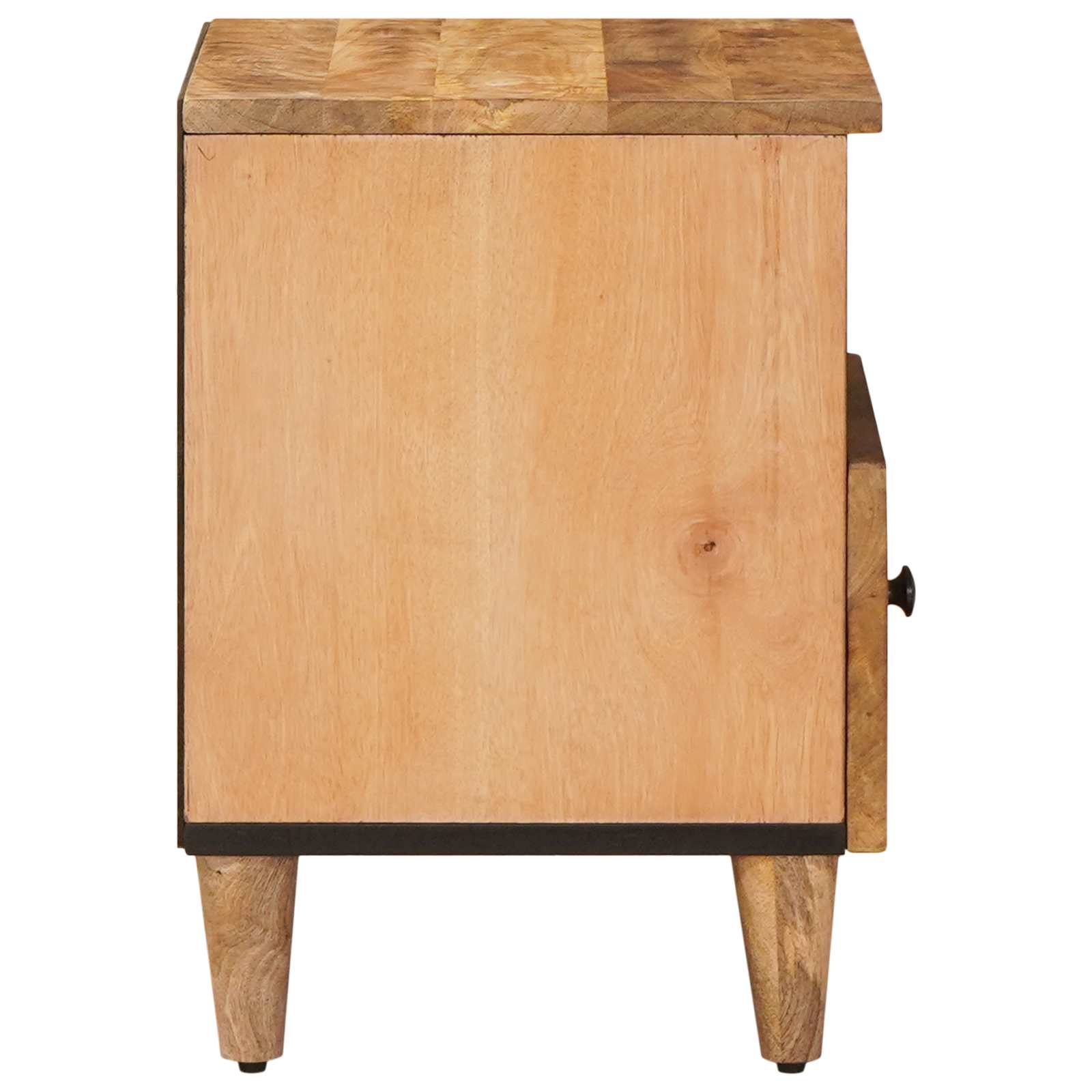 vidaXL Nachtkastje met lade Bruin 50 x 33 x 60 cm Massief Mango Hout
