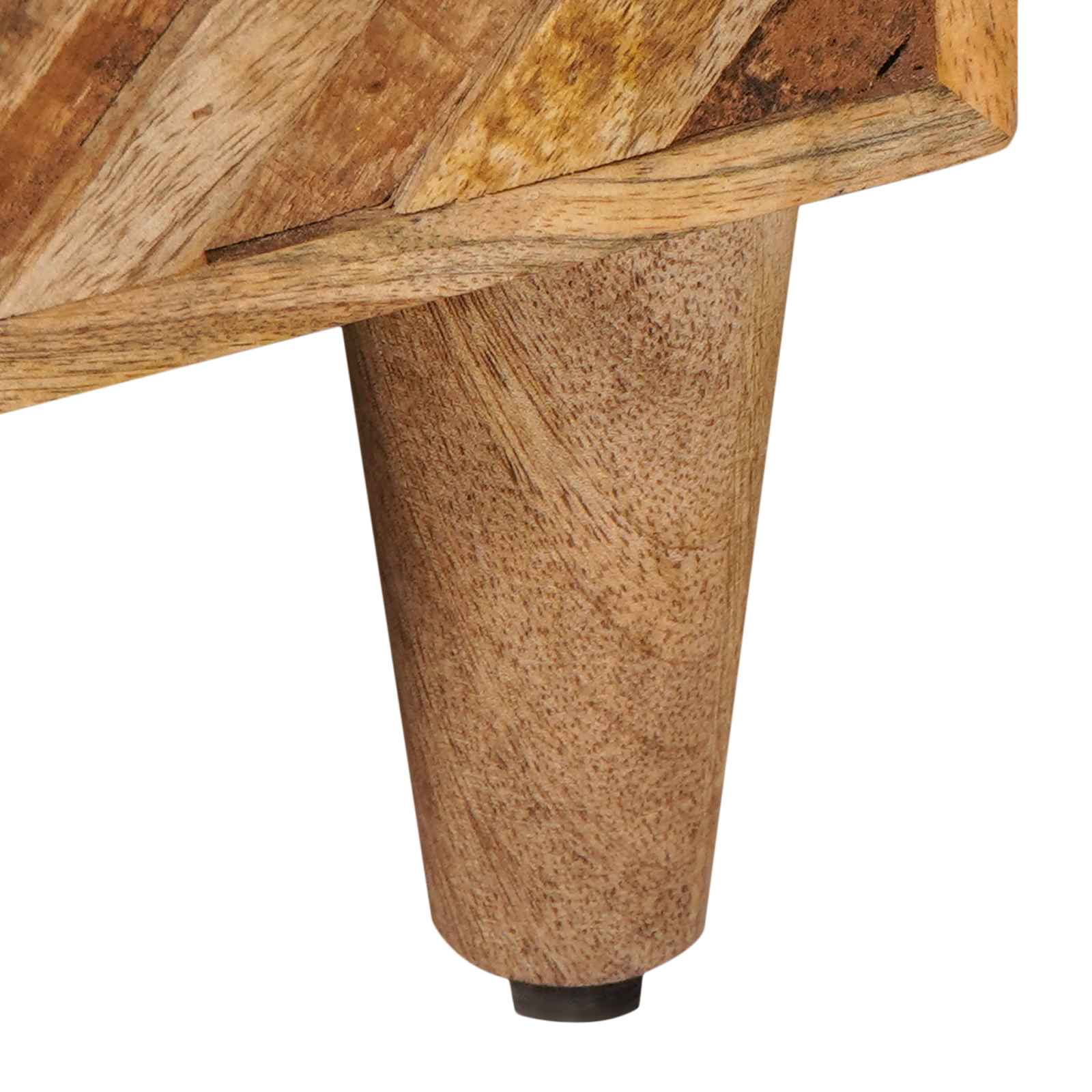 vidaXL Nachtkastje met lade Bruin 50 x 33 x 60 cm Massief Mango Hout