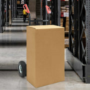 vidaXL Handtrolley Zwart en Rood 57 x 46 x 113 cm Staal