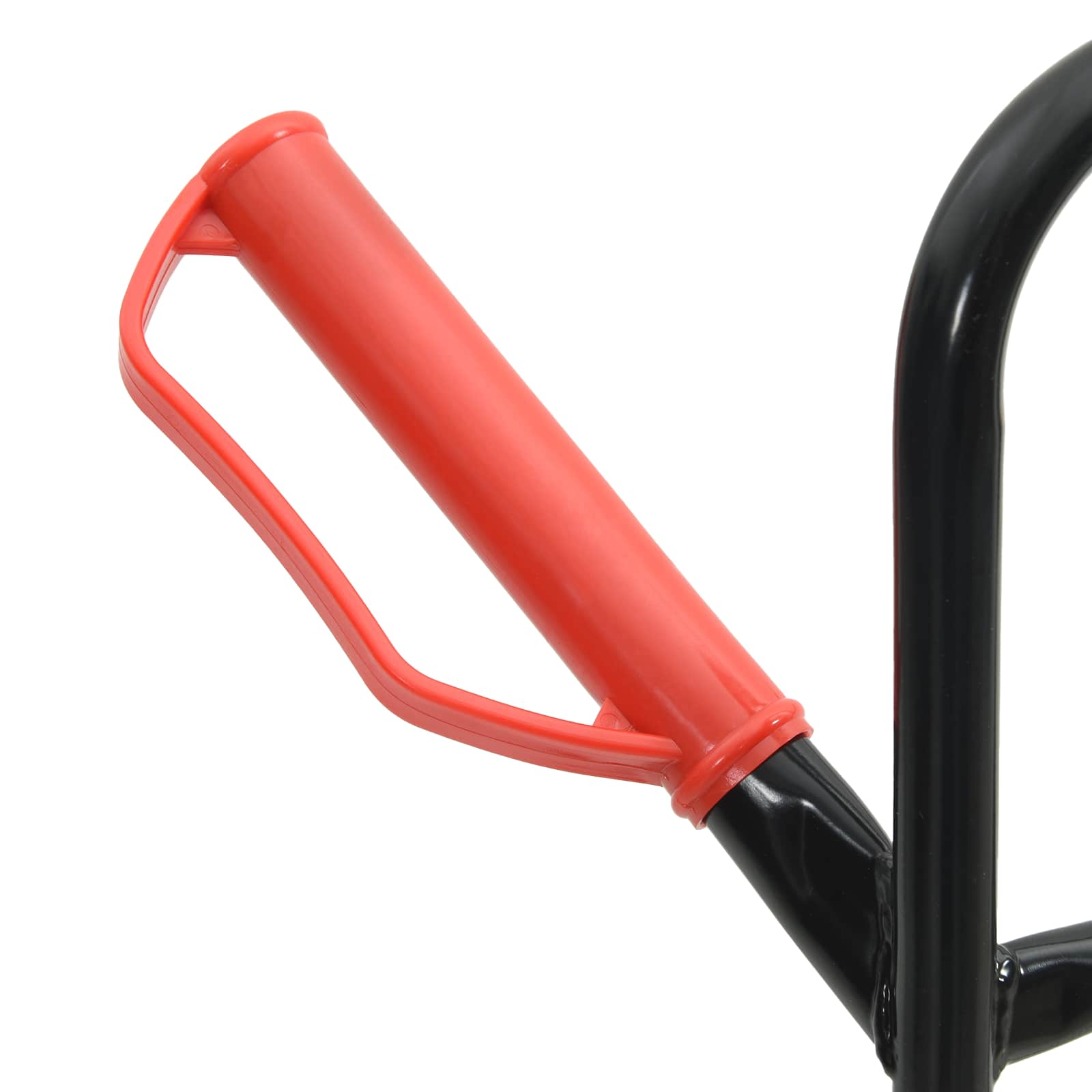 vidaXL Handtrolley Zwart en Rood 64,5 x 49,5 x 114 cm Staal