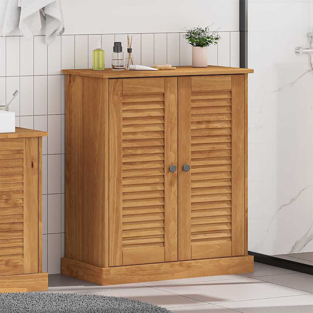 vidaXL Badkamer Kast Honingbruin 68 x 34 x 80 cm Massief grenenhout