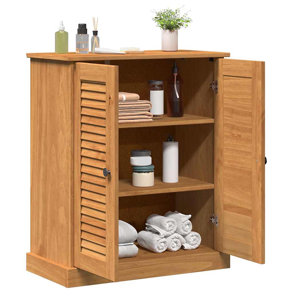 vidaXL Badkamer Kast Honingbruin 68 x 34 x 80 cm Massief grenenhout
