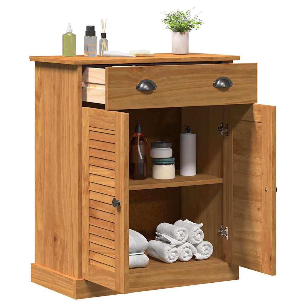 vidaXL Badkamer Kast Honingbruin 68 x 34 x 80 cm Massief grenenhout