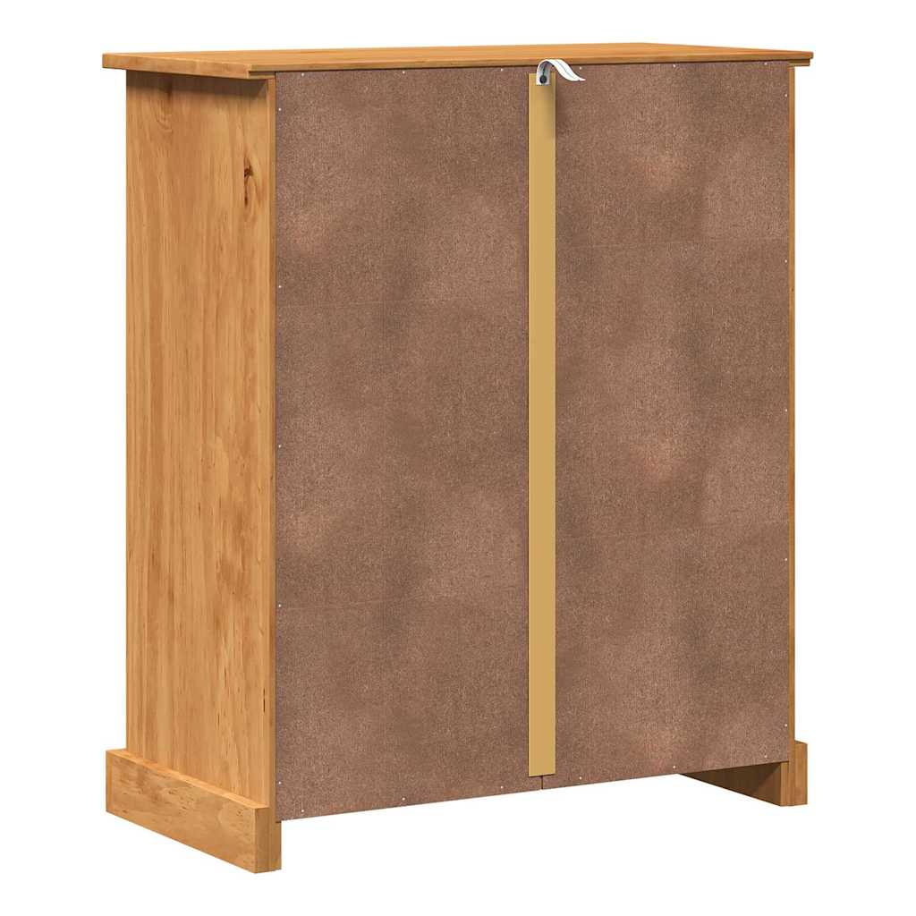 vidaXL Badkamer Kast Honingbruin 68 x 34 x 80 cm Massief grenenhout