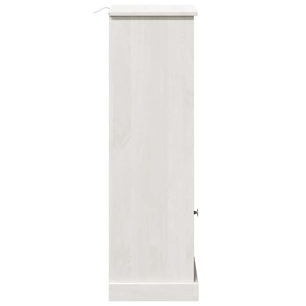 vidaXL Badkamer Kast Honingbruin 37 x 34 x 110 cm Massief grenenhout