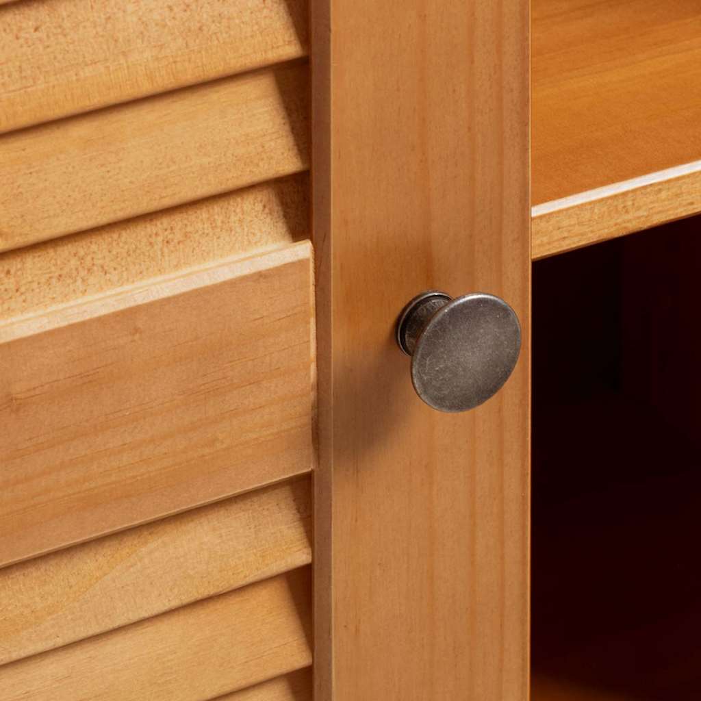 vidaXL Badkamer Kast Honingbruin 68 x 34 x 110 cm Massief grenenhout