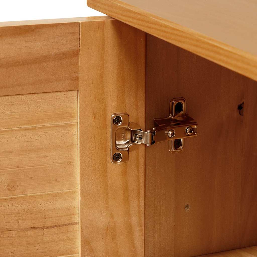 vidaXL Badkamer Kast Honingbruin 68 x 34 x 110 cm Massief grenenhout