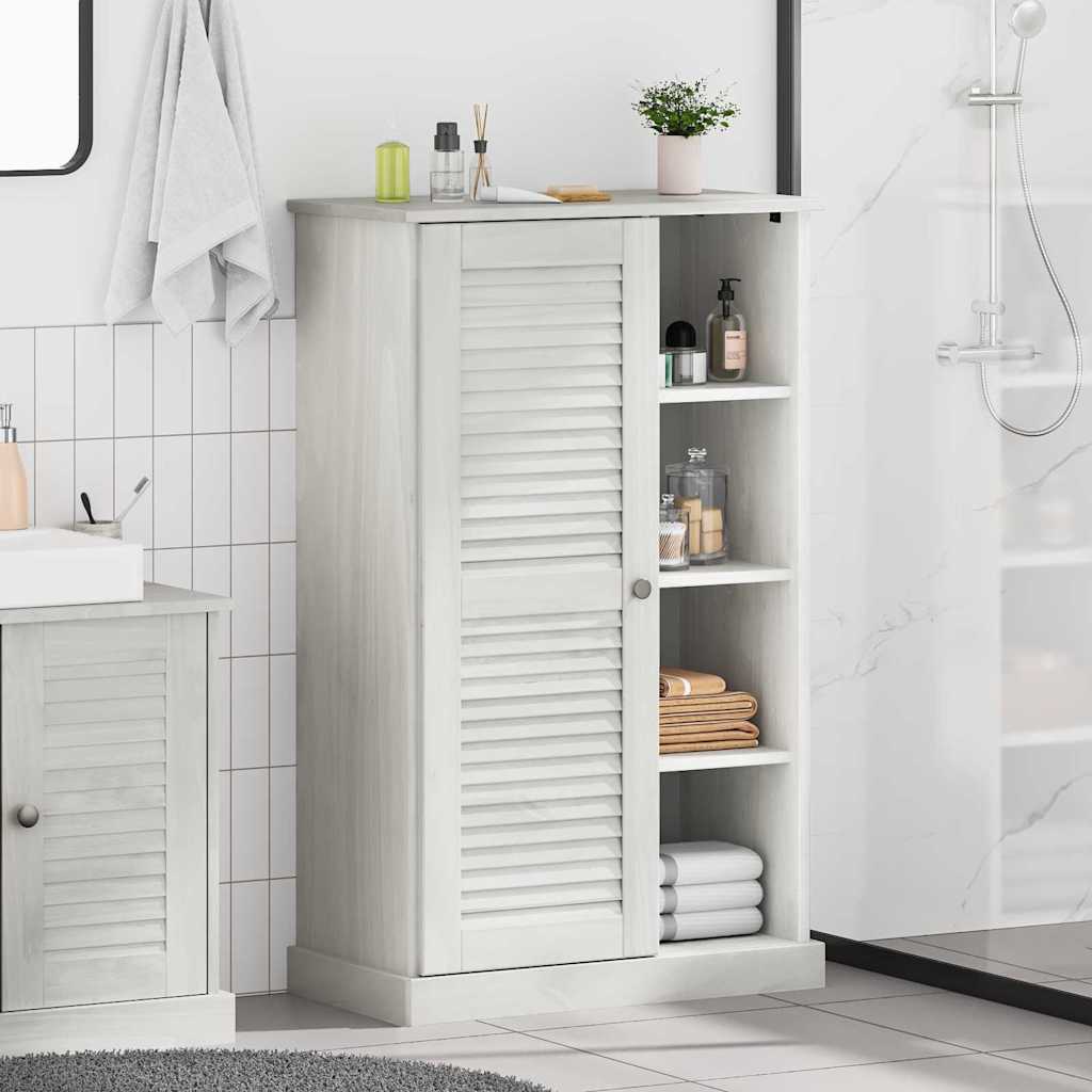vidaXL Badkamer Kast Honingbruin 68 x 34 x 110 cm Massief grenenhout