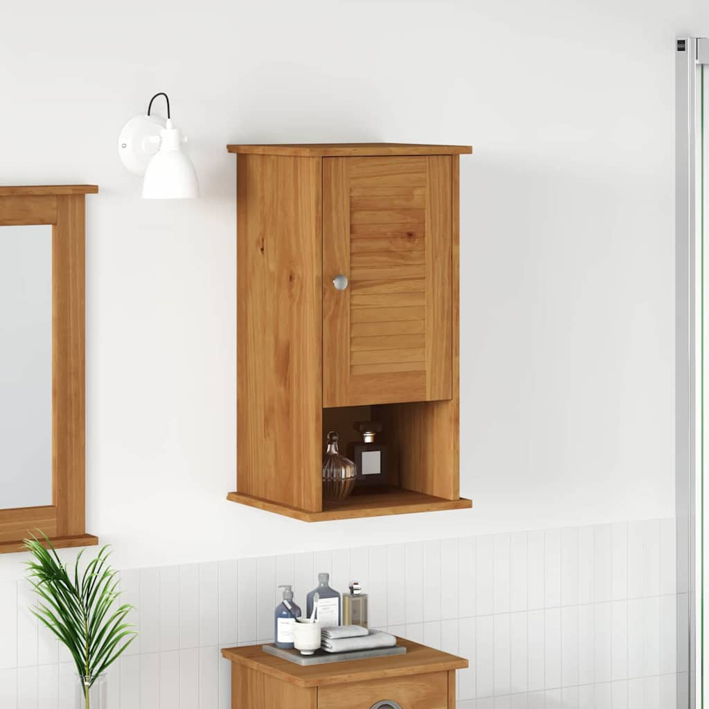 vidaXL Wand Gemonteerde Badkamerkast Honingbruin 37 x 34 x 71.5 cm