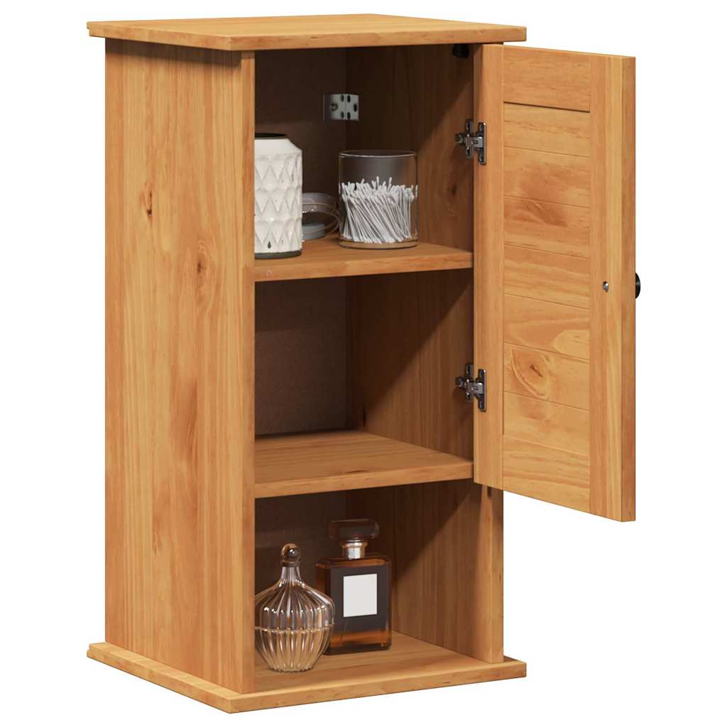 vidaXL Wand Gemonteerde Badkamerkast Honingbruin 37 x 34 x 71.5 cm