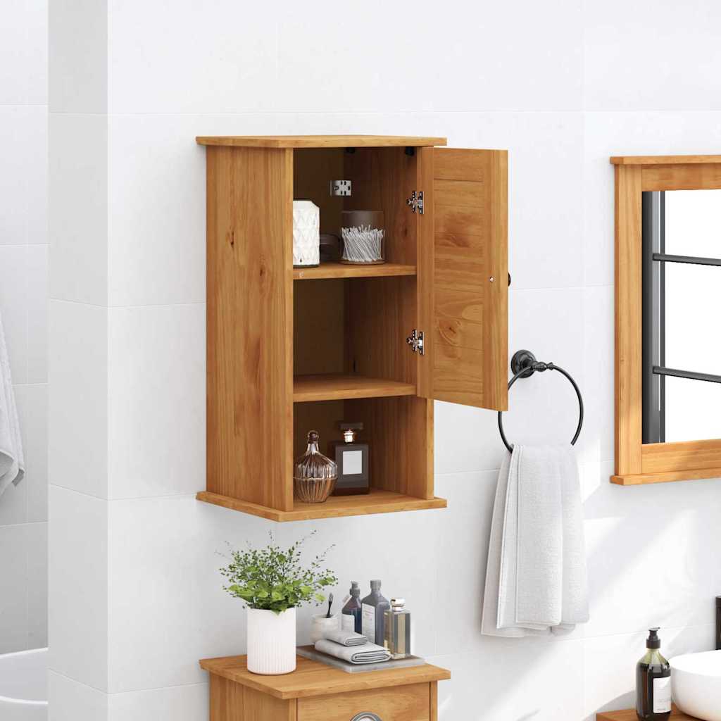 vidaXL Wand Gemonteerde Badkamerkast Honingbruin 37 x 34 x 71.5 cm