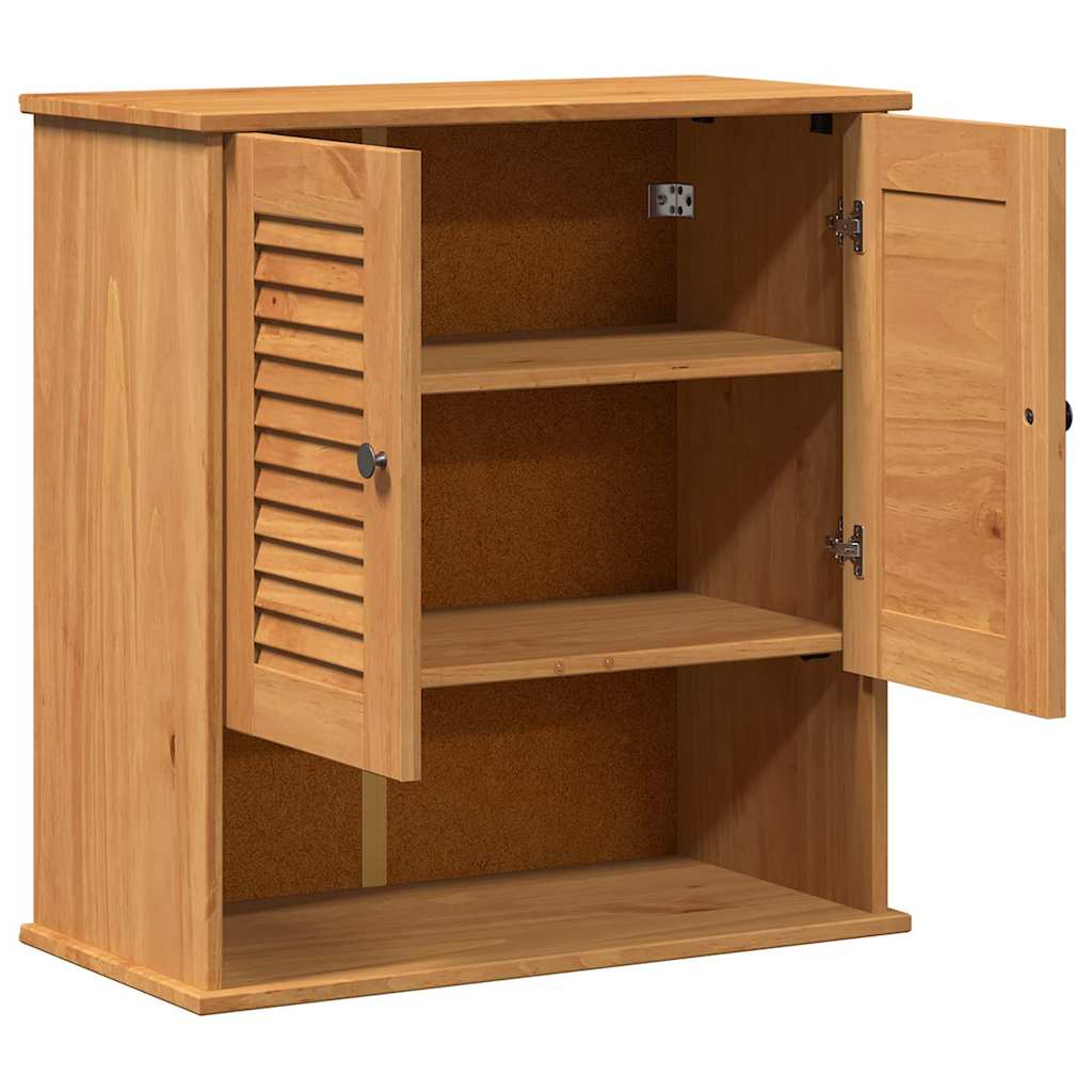 vidaXL Wand Gemonteerde Badkamerkast Honingbruin 67.5 x 34 x 71.5 cm