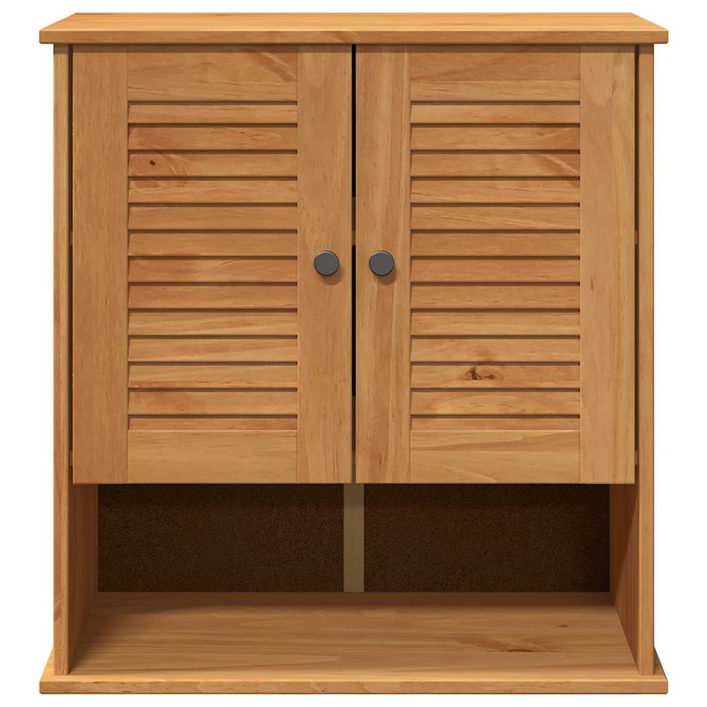 vidaXL Wand Gemonteerde Badkamerkast Honingbruin 67.5 x 34 x 71.5 cm