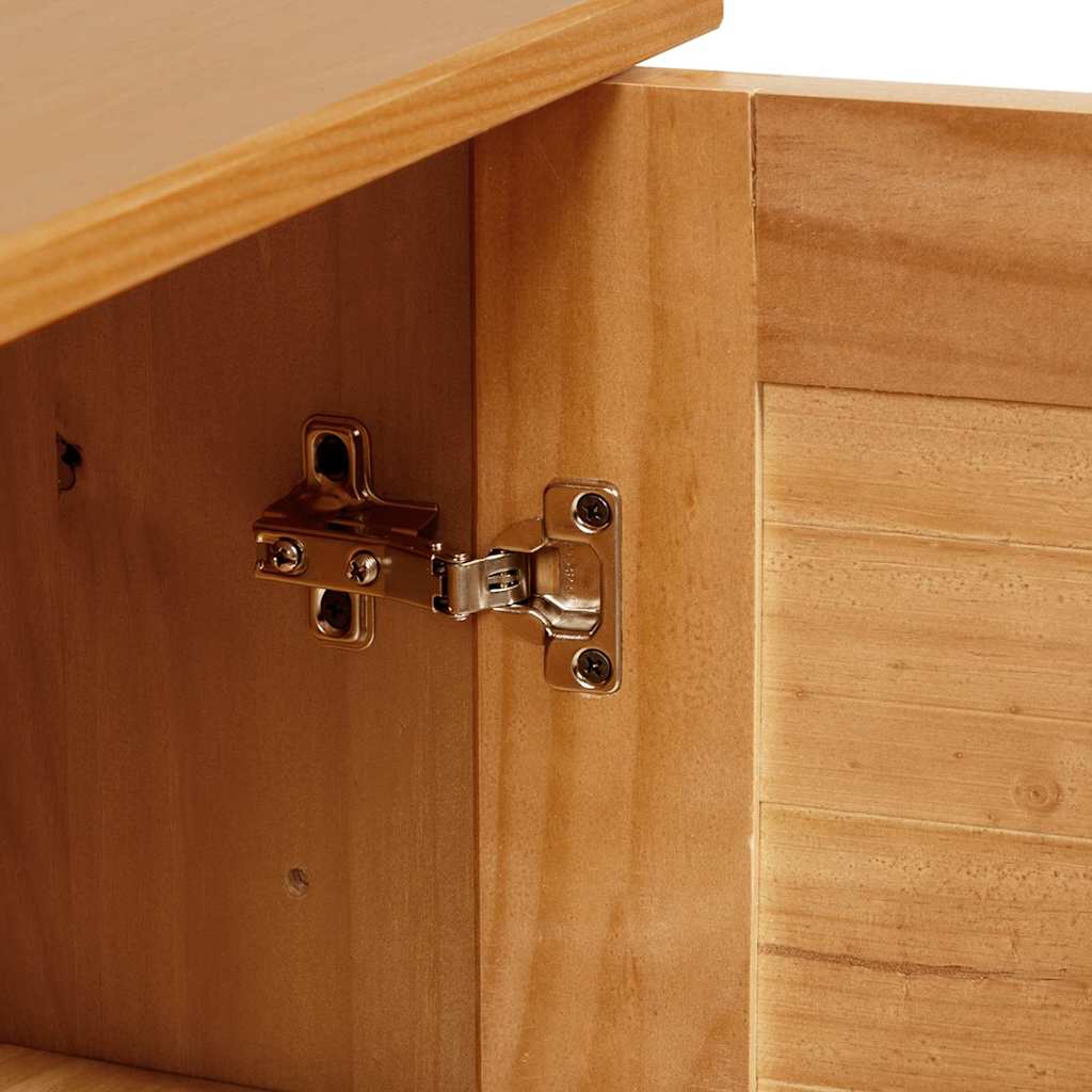 vidaXL Wand Gemonteerde Badkamerkast Honingbruin 67.5 x 34 x 71.5 cm