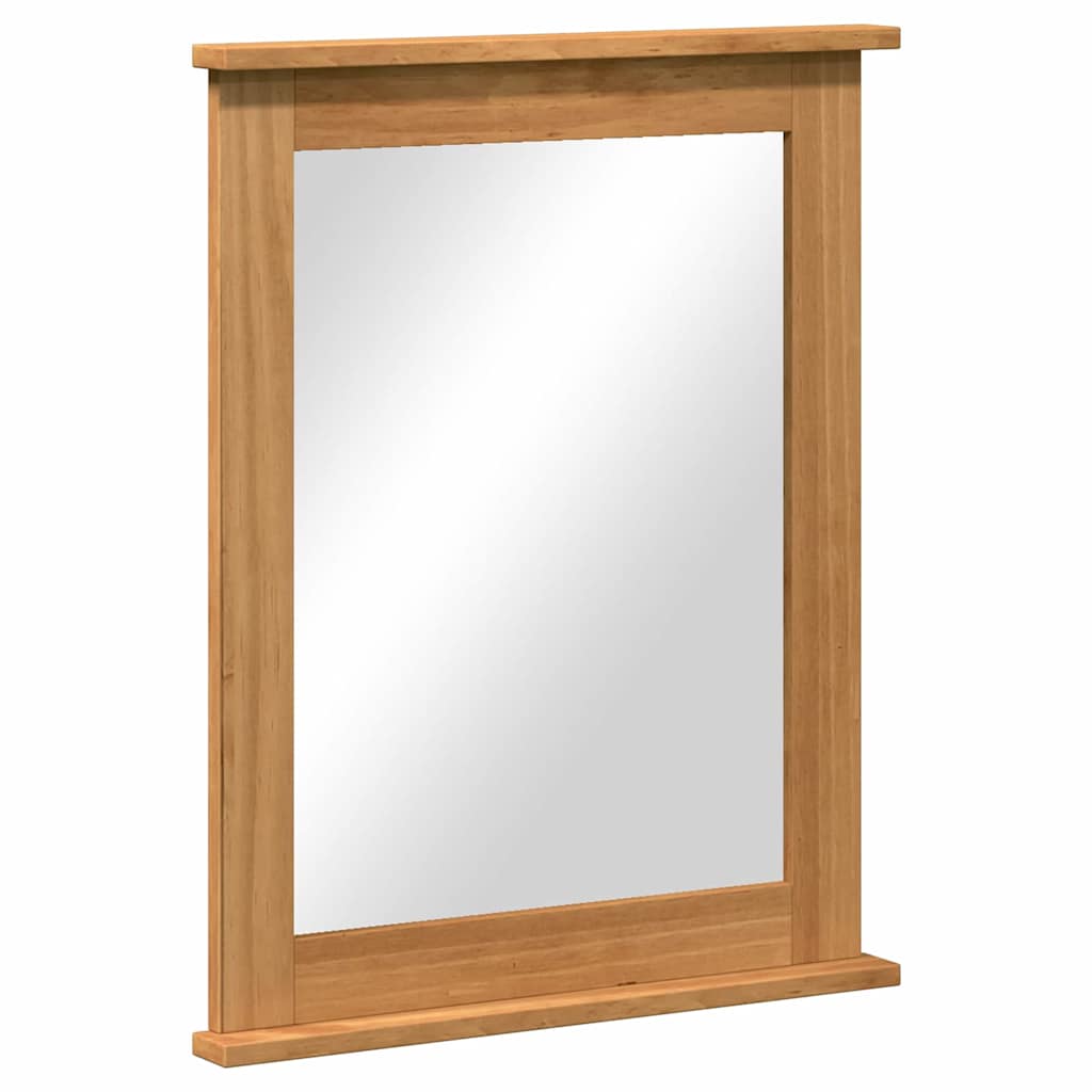 vidaXL Spiegel Honingbruin 55.5 x 5 x 70 cm Massief grenenhout