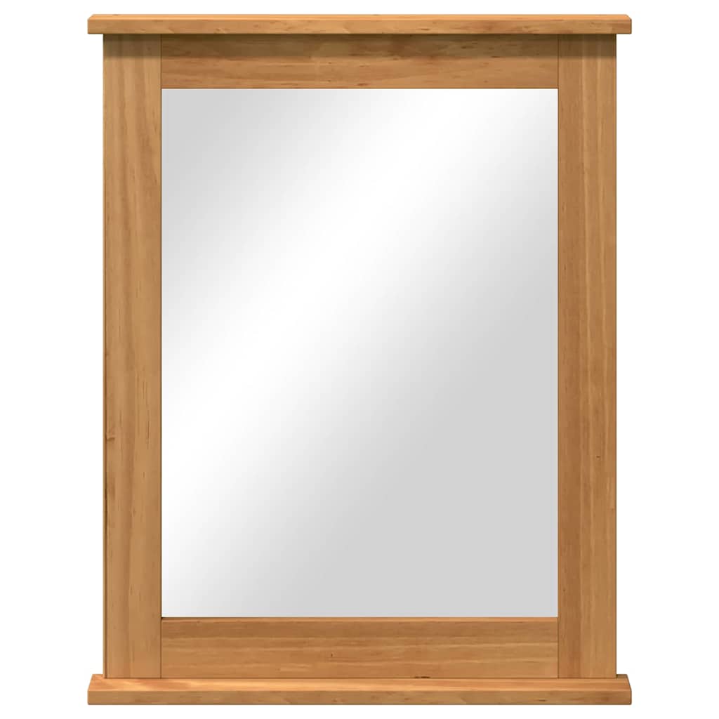 vidaXL Spiegel Honingbruin 55.5 x 5 x 70 cm Massief grenenhout