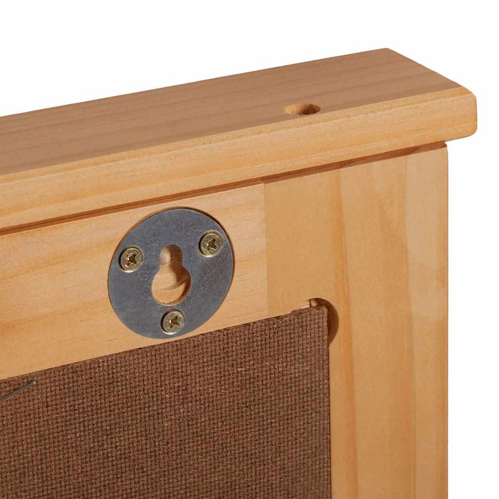 vidaXL Spiegel Honingbruin 55.5 x 5 x 70 cm Massief grenenhout