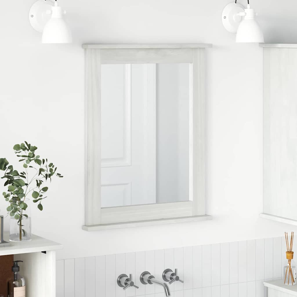 vidaXL Spiegel Honingbruin 55.5 x 5 x 70 cm Massief grenenhout