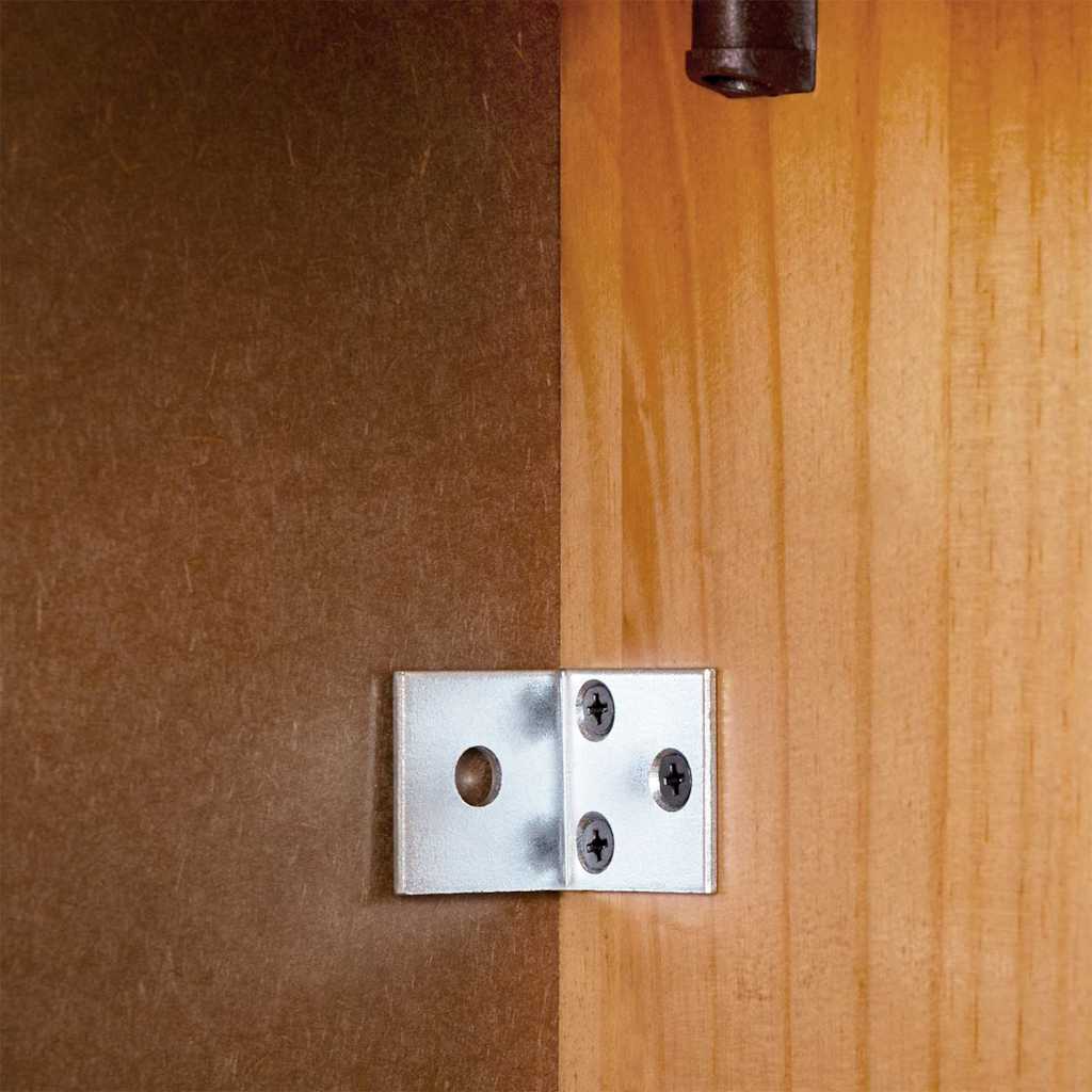 vidaXL Toiletkast Honingbruin 60 x 27 x 161 cm Massief grenenhout