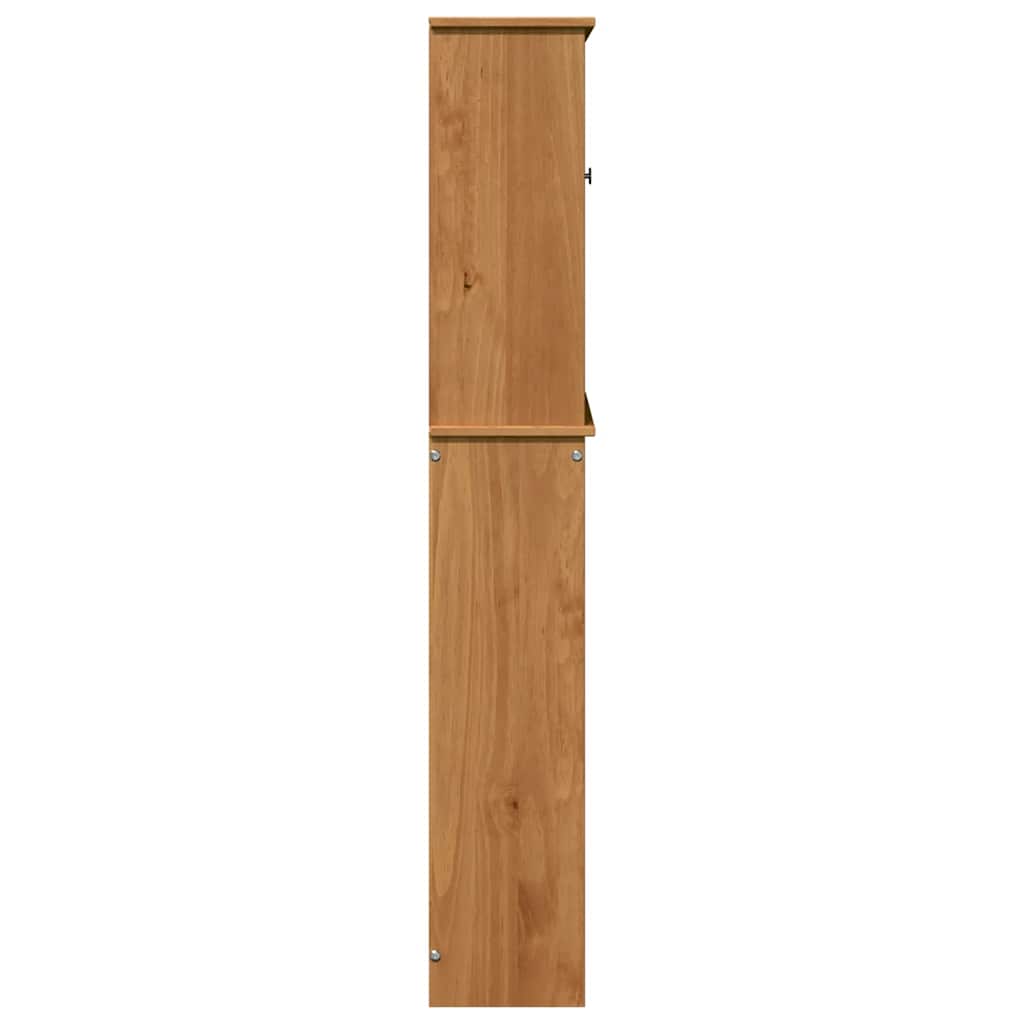 vidaXL Toiletkast Honingbruin 60 x 27 x 161 cm Massief grenenhout