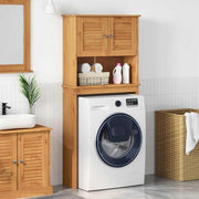 vidaXL Wasmachinekast met plank Honingbruin 72,5 x 27 x 161 cm
