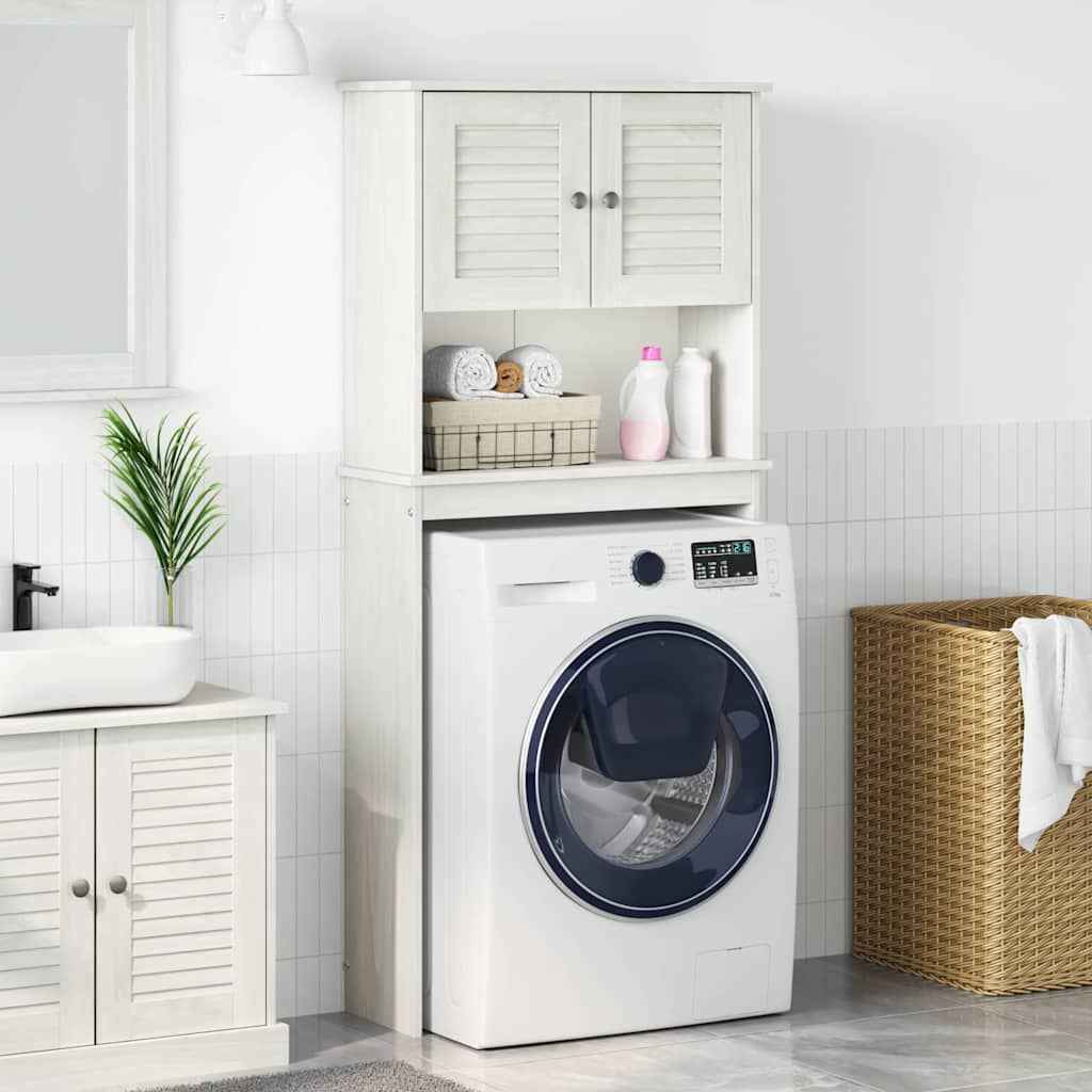 vidaXL Wasmachinekast met plank Honingbruin 72,5 x 27 x 161 cm