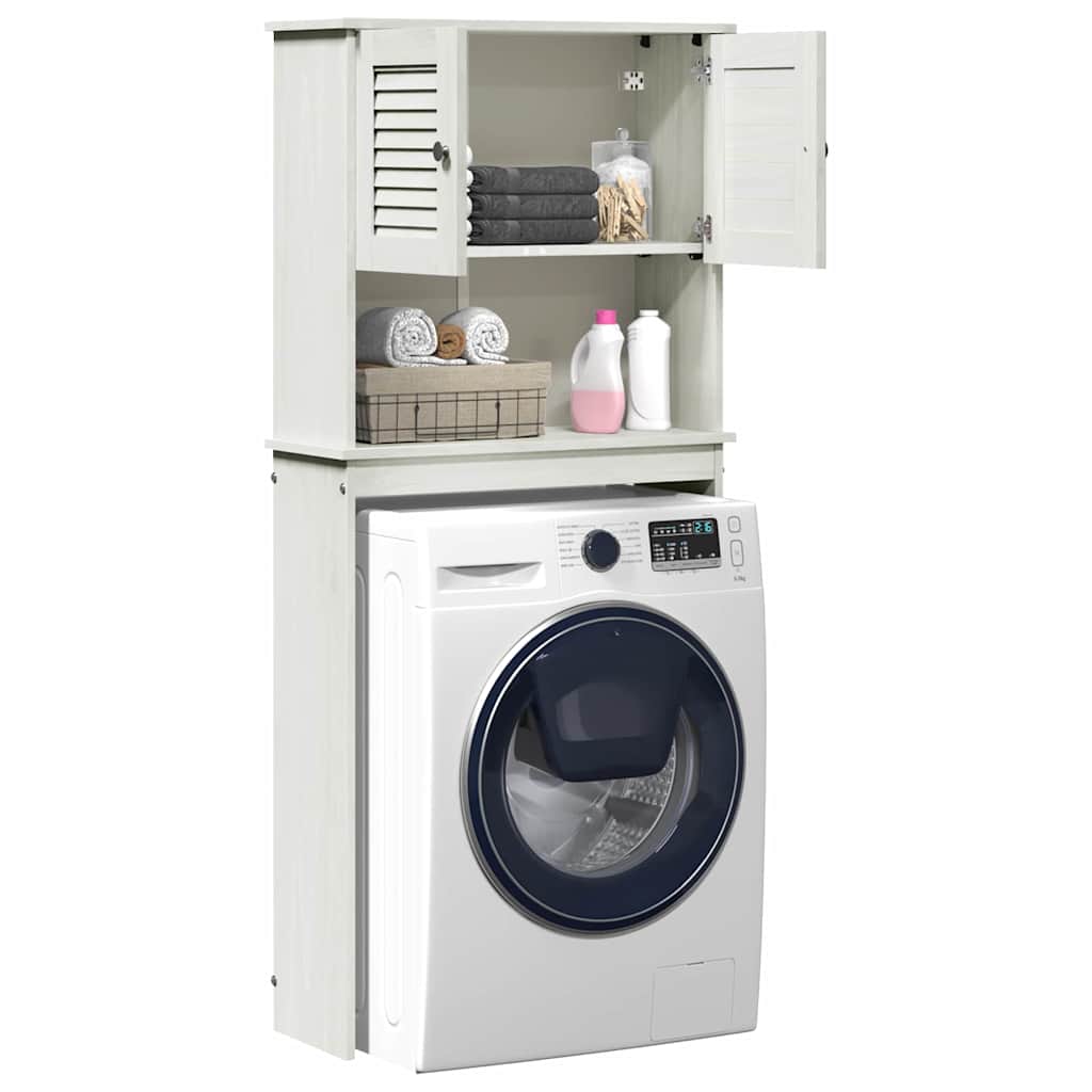 vidaXL Wasmachinekast met plank Honingbruin 72,5 x 27 x 161 cm