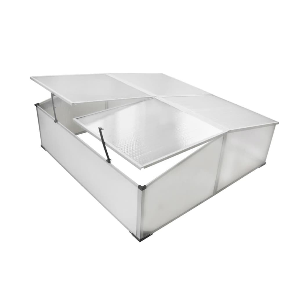 vidaXL Koude bak met 2 deksels 110x55x41 cm
