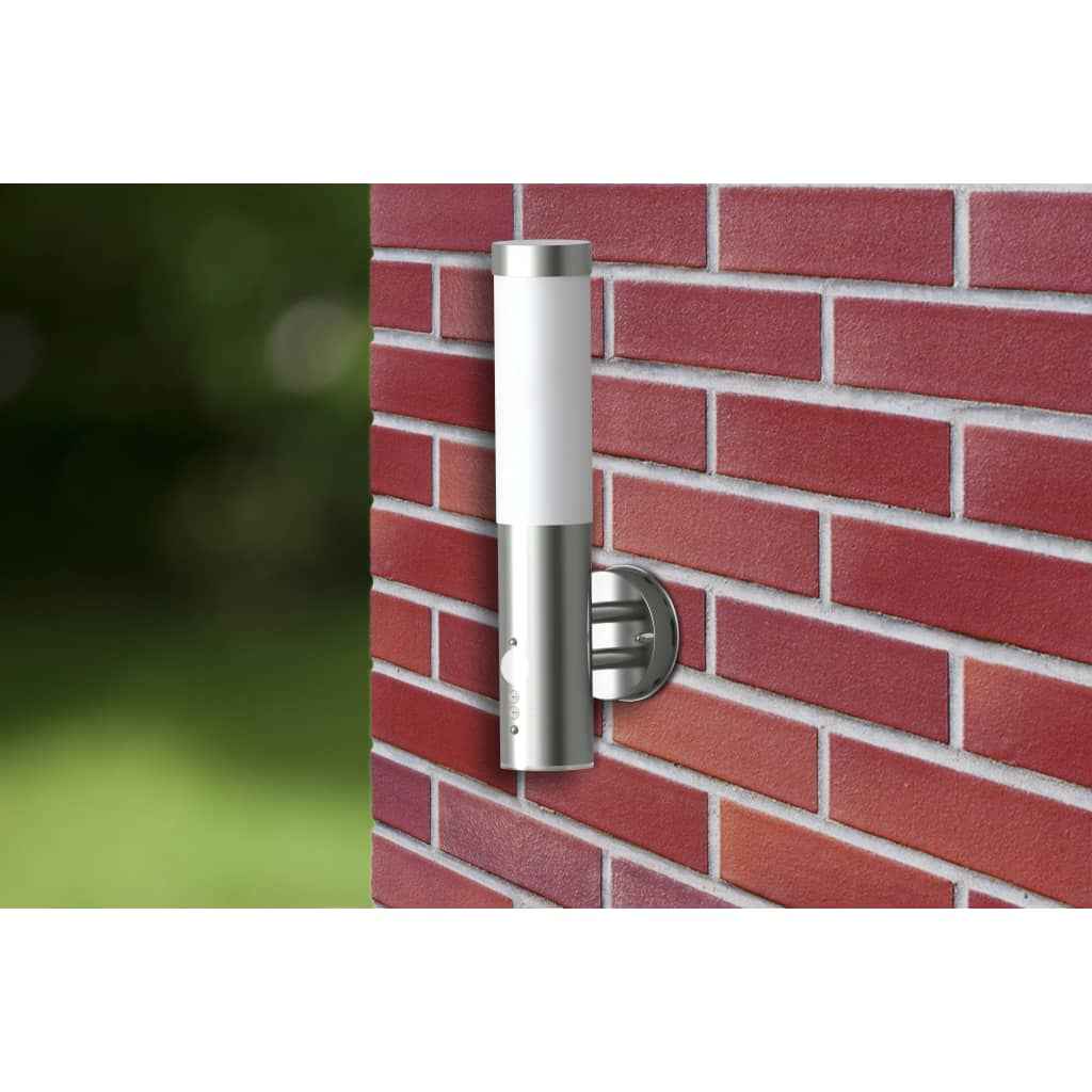 vidaXL Wandlamp voor binnen en buiten waterdicht RVS