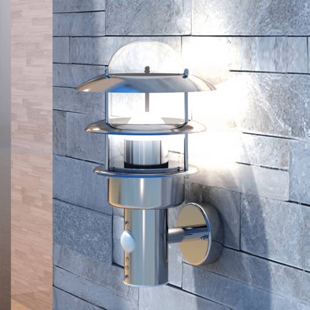 vidaXL Wandlamp roestvrijstaal