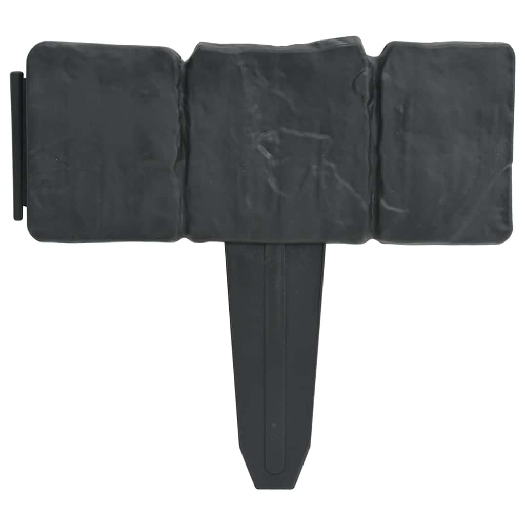 vidaXL Gazonranden 41 st steen-look 10 m kunststof - Aashly