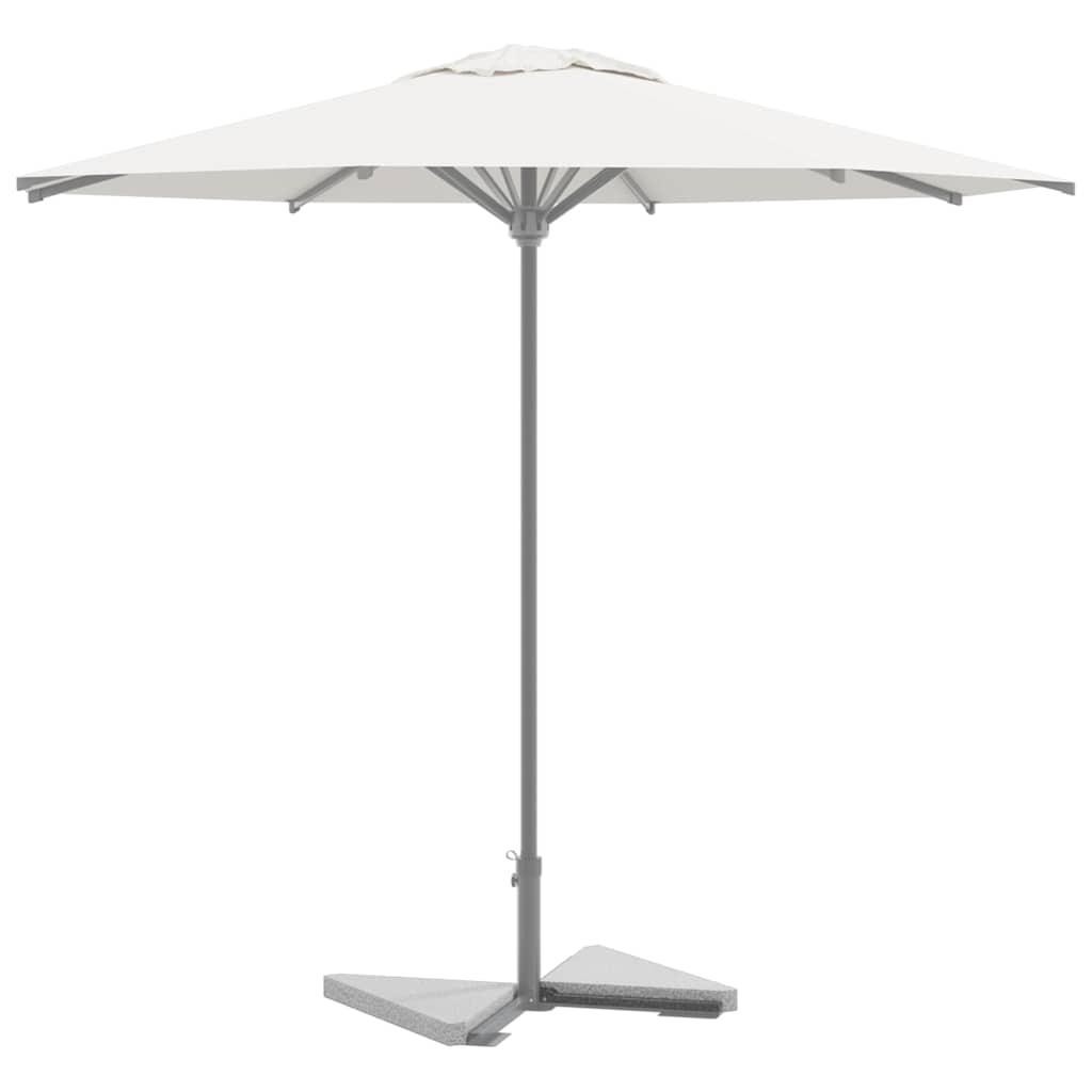 vidaXL Parasol base plates 2 pcs triangular 14 kg granite grey
