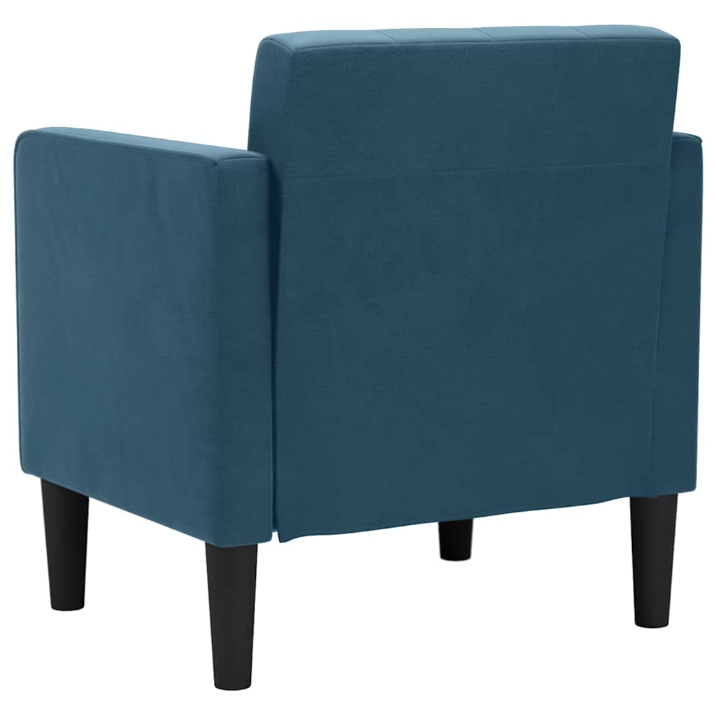 vidaXL Fauteuil met armleuningen Lichtgrijs 53 cm Fluweel