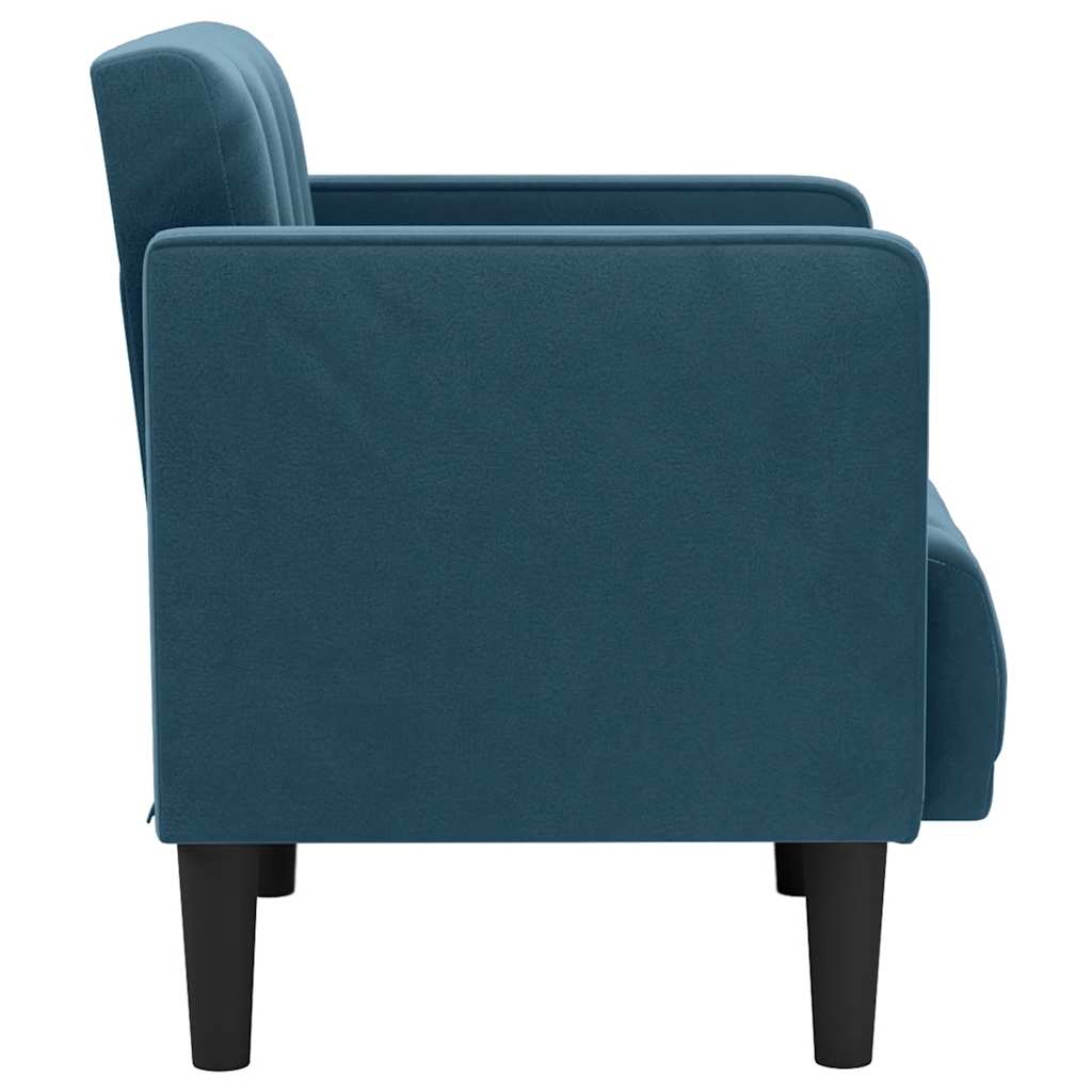 vidaXL Fauteuil met armleuningen Lichtgrijs 53 cm Fluweel