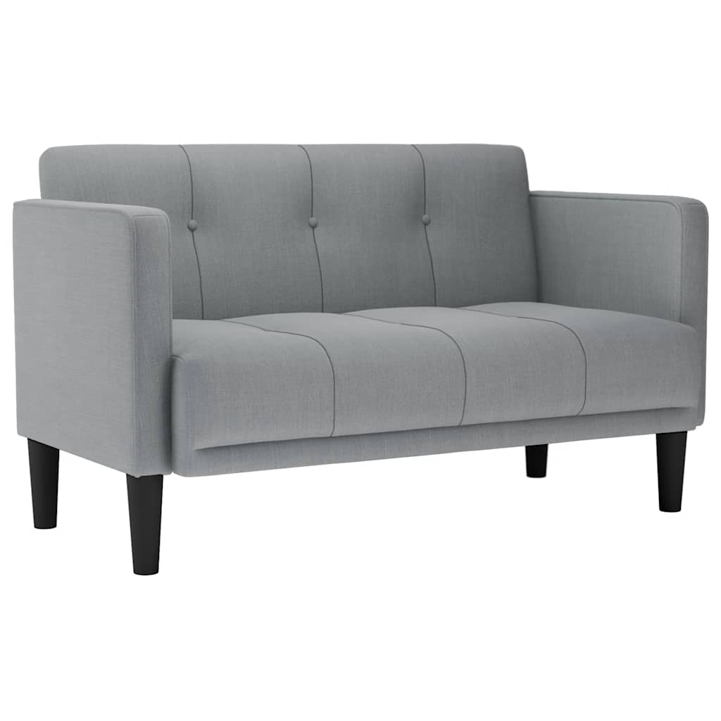 vidaXL Loveseat bank blauw 111 cm stof