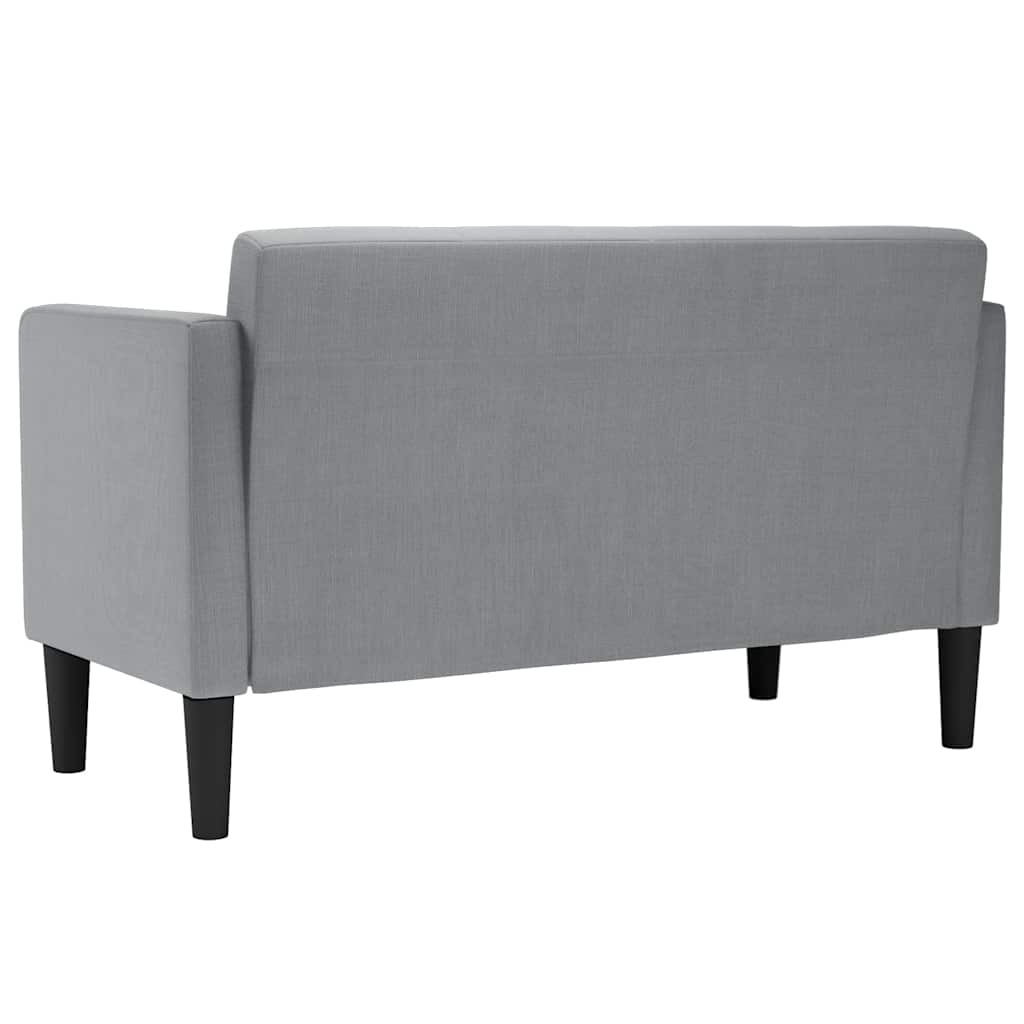 vidaXL Loveseat bank blauw 111 cm stof