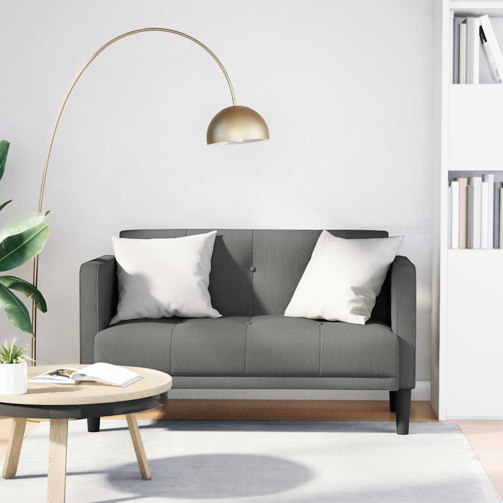 vidaXL Loveseat bank blauw 111 cm stof
