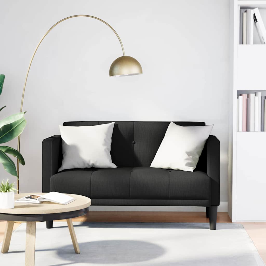 vidaXL Loveseat bank blauw 111 cm stof