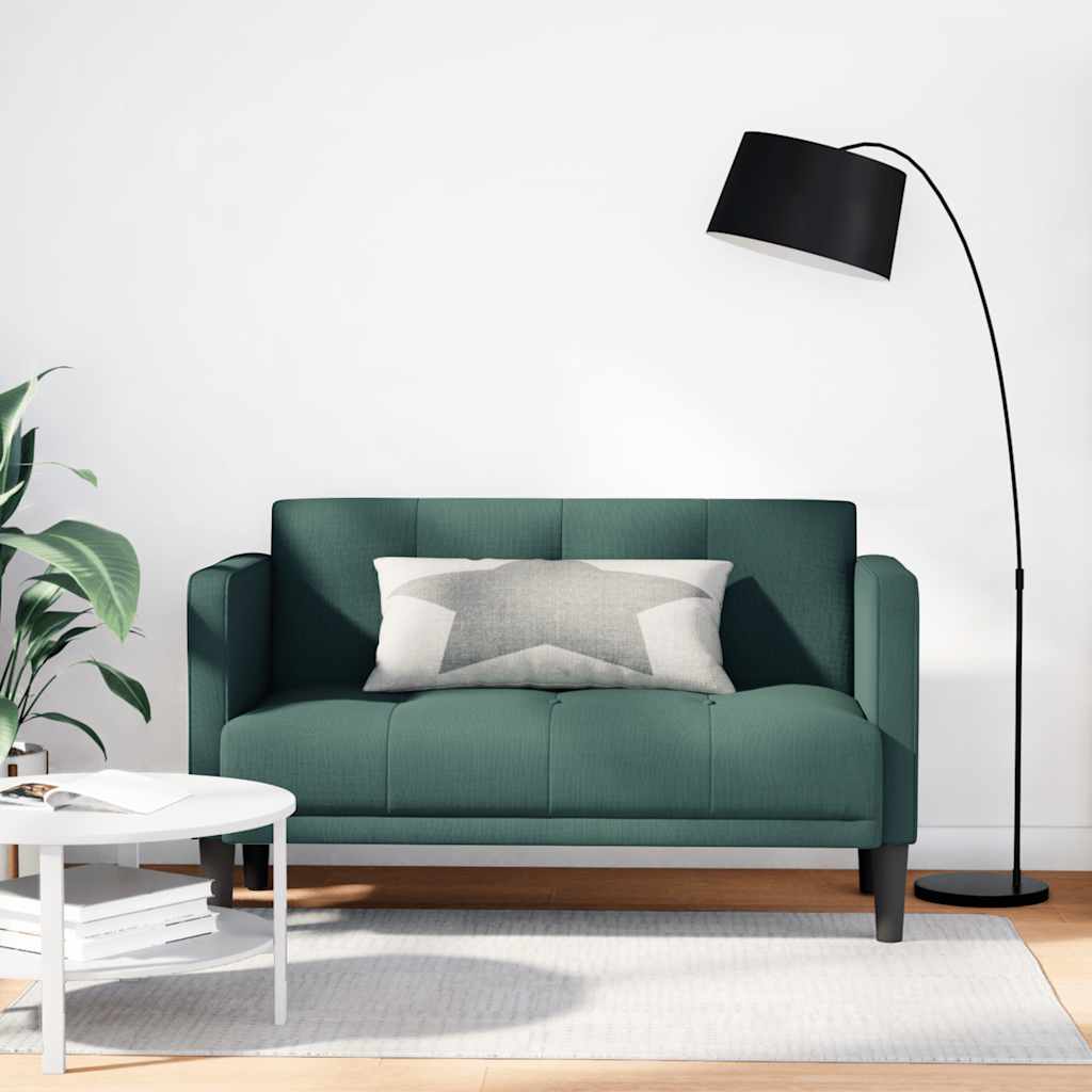 vidaXL Loveseat bank blauw 111 cm stof