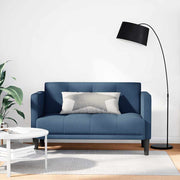 vidaXL Loveseat bank blauw 111 cm stof