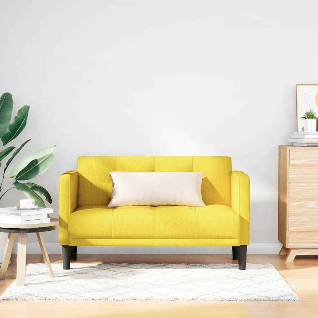vidaXL Loveseat bank blauw 111 cm stof