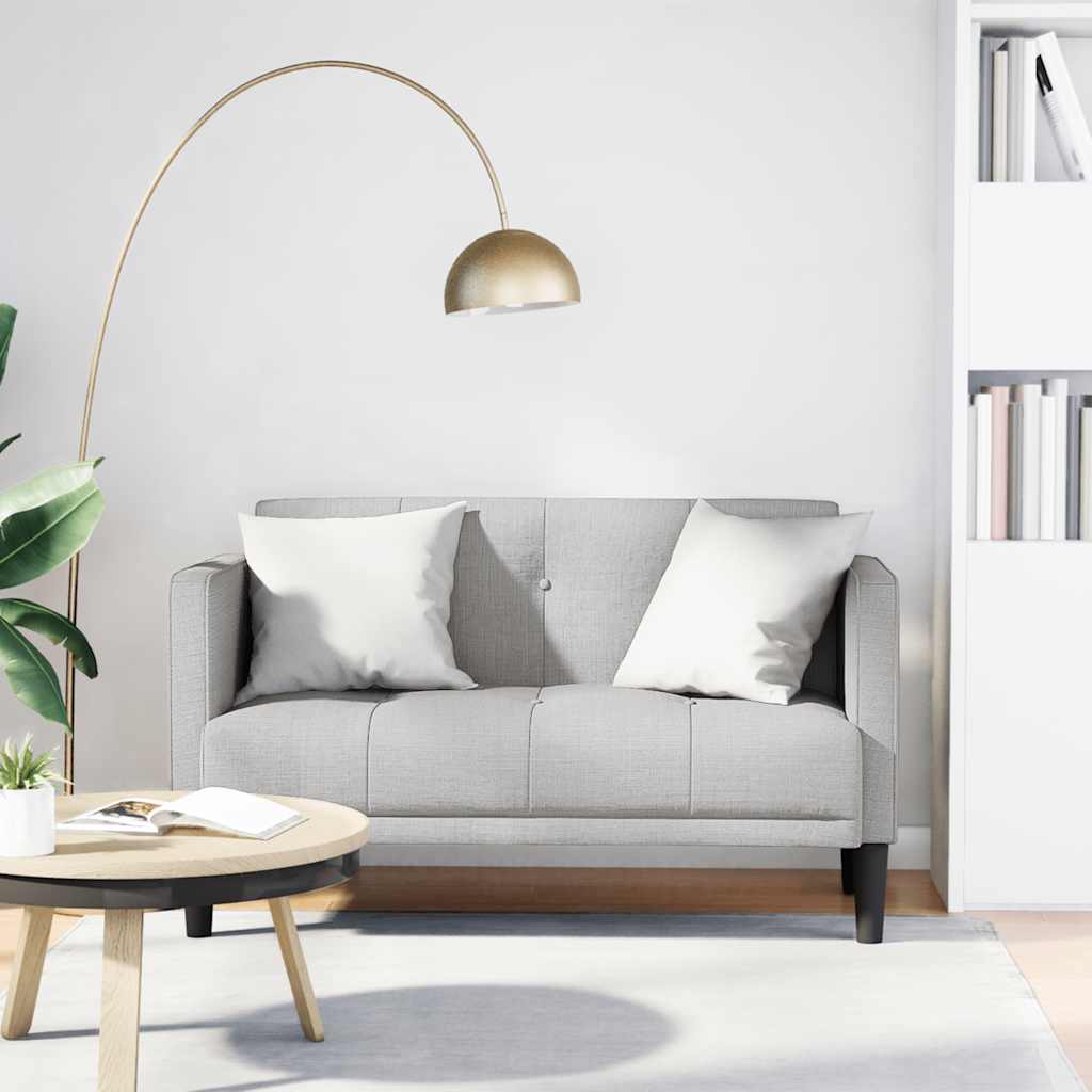 vidaXL Loveseat bank blauw 111 cm stof